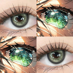 YICKYUE  Colored Contact Lenses | Gray & Hazel Lenses | Small Pupil Natural | 2Pcs Yearly Beauty Contacts for Summer & Autumn