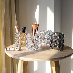 Creative Nordic Ins Wind Ball Glass Pen Holder Storage Cosmetic Brush Bucket Desktop Ornaments Candlestick Candle Cup Vase