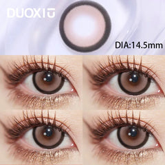 YICKYUE  -  2pcs Purple Contact Lenses With Diopter Myopia Diameter 14.2mm to 14.5mm Pink Beauty Pupil High Quality Lens Free Shippin