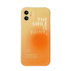Ins orange Gradient smile phone case silicone cover for iphone 8 7 plus xsmax x xr 12 11 pro max mini cartoon shockproof shell