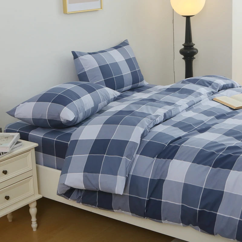New Spring Summer Pure Cotton Four-Piece Set Beautiful Country Sle Small Flower Print Warm Bedding Duvet Cover eet