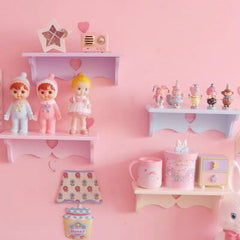 1pc Decoration Shelves Wooden Wall-mounted Storage Rack Baby Children Room Decorations Organizer Holder Wall Shelf Decor Frame