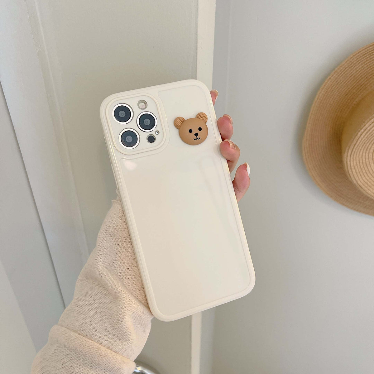 3D rabbit bear phone cover for iphone 12 mini 7 8 plus x xr xsmax 11 pro max soft silicone couple cartoon cute case shell conque