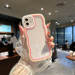 YICKYUE  -  Case For Huawei Y9S Huawei Nova 5T Huawei Nova Y90 y9s y90 nova 5t Cover Candy Bumper Transparent Phone Case Soft Wavy Lines