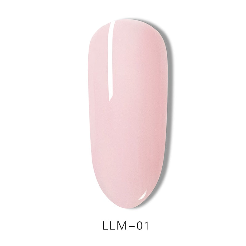 SKVP Clear Nail Varnish Mousse solid UV Gel Nail Polish 10ML Jelly Pink Nude Color Soak off UV LED Nail Art Gel