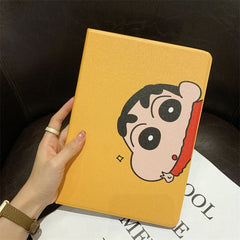 Crayon Shin-chan iPad Air  Case Air 4 Silicone Protective Case For iPad Pro Mini 4 5 10.2 inch 8th Anti-drop Soft Cover Gift
