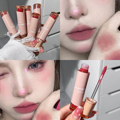 Yickyue 6 Color Waterproof Matte Pink Liquid Lipstick Long Lasting Non-stick Cup Nude Red Lip Tint Velvet Lip Glaze Lips Makeup Cosmetic