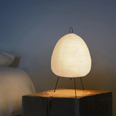 YICKYUE  -  Japanese Design Akari Wabi-sabi Yong Table Lamp Printed Rice Paper Lamp Bedroom Desktop Decoration Table Lamp Drop Shipping