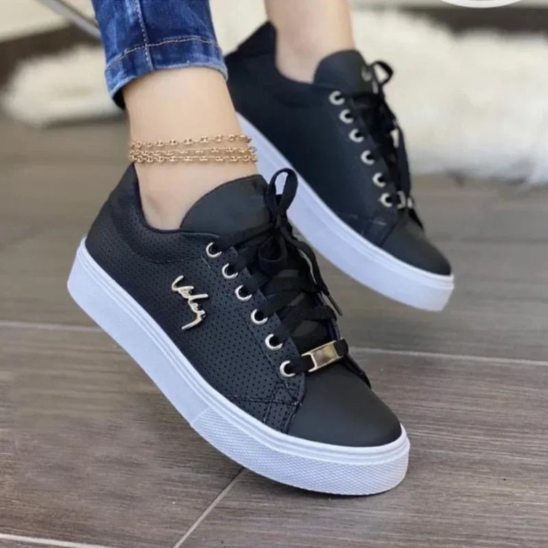 YICKYUE  -  Women's Outdoor Casual Jogging Sneakers Fashion Girls Breathable Flat Woman Soft Sole Walking Vulcanized Shoes Zapatos De Mujer