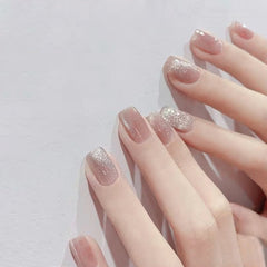 24pcs Fashion Cat Eye Reflection Style Polished Nail Patch Wearable Full Cover Press on Fake False Nails for Wedding and Party