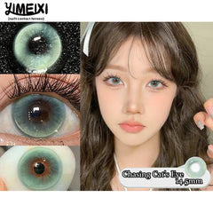 YICKYUE  -  2 Pcs Colored Pupils for Eyes Blue Green Contact Lenses Yearly Natural Brown Lense Soft High Quality Beautiful Pupils