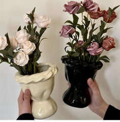 YICKYUE  -  New Creative Ceramic Art Vase Wedding Decoration Vase SculptureLiving Room Ornament Dining Table Decor Art Home Decore