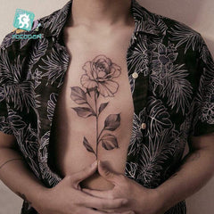 Waterproof Temporary Tattoo Sticker 3D Ink Flamingo Design Body Art Fake Tattoo Flash Tattoo Back Female Male