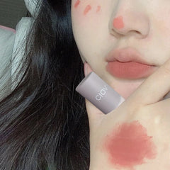 Yickyue Velvet Matte Lipstick Blush Waterproof Long Lasting Lipgloss Non-Stick Cup Makeup Lip Tint Mud Cosmetic Beauty Makeup