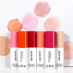 Yickyue 6 Colors Liquid Blush Velvet Matte Blusher Natural Orange Peach Blush Face Pigment Long Lasting Cheek Tint Make Up Maquiagem