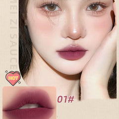 YICKYUE  -  Milk Velvet Lipstick Smooth Long Lasting Red Tint Balm Lip Gloss Easy to Wear Waterproof Lip Mud Moisturizing Glaze Makeup Cute