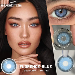 YICKYUE  1 Pair New Natural Color Contact Lenses Brown Lenses Beauty Fashion Gray Pupils Lens Blue Lenses with High Quality Lens