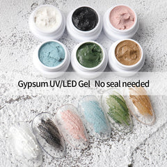 SKVP 6 Colors Drawing Gel Nail Art Plaster Effect 3D UV Gelpolish  Professional Nail Painting Sculpture Gel Varnish Gel Varnish