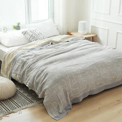Gauze Bedding Set Soft Cotton Bedspread With Pillowcase Twin Queen Double Nordic Air-conditioning Throw Blankets Sofa Cover