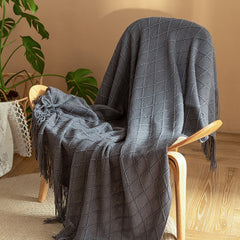 Yickyue Plaid Designer Blanket Super Soft Knitted Summer Blanket for Sofa Home Use Skin-friendly Nap Throw Blankets Decorative Bed Cover