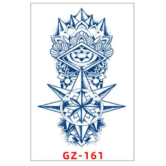 Herbal Plant Waterproof Temporary Tattoo Stickers Eagle Scorpion Juice Tattoo Semi-Permanent Tattoo Men Women Body Art Sticker