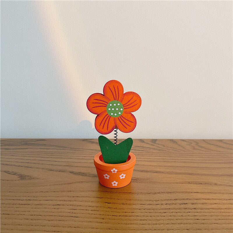 Japanese Kawaii Creative Flower Card Business Card Clip Cute Note Folder Photo Folder Student Dormitory Message Folder