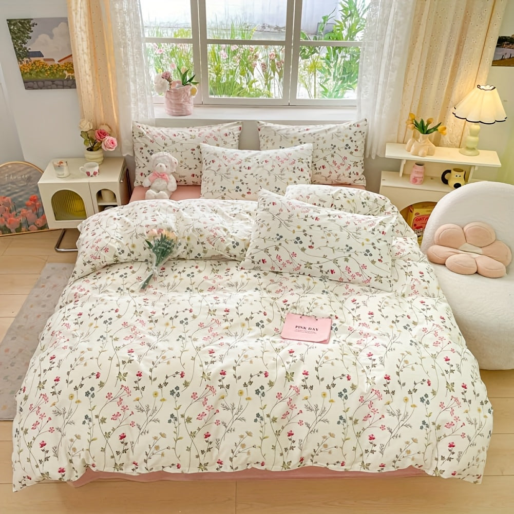 YICKYUE  -  Duvet Set Three Sets, 1 Duvet Cover And 2 Pillowcases Soft Skin Bedding, Bless The Duvet Cover Suitable for Master Bedroom And Guest Room, Room Decoration And Accessories, Safe Fabrics for Four Seasons Comfort, Ho