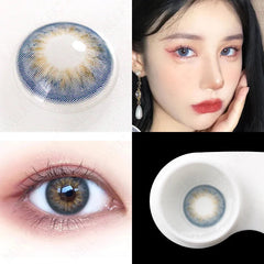 YICKYUE  -  Natural Color Lens Eyes Contact Lenses For Eyes Beauty Contact Lenses Eye Cosmetic Color Lens Eyes 2 Pair Yearly
