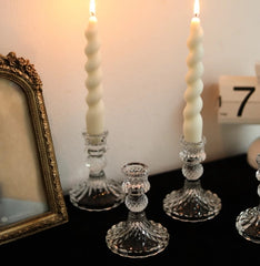 YICKYUE  -  6pc Crystal Decorative Candle Stand Centerpiece for Table Wedding Dinning Party Candle Holder Candlestick Holders Set Home decor