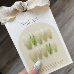 Bamboo Handmade Press On Nails