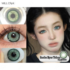 YICKYUE  -  2 Pcs Colored Pupils for Eyes Blue Green Contact Lenses Yearly Natural Brown Lense Soft High Quality Beautiful Pupils