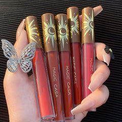 5 Colors Lipstick Set Matte Long Lasting Waterproof Non-Stick Cup Lip Glaze Not Easy To Fade Red Lips Lip Tint Cosmetic Makeup
