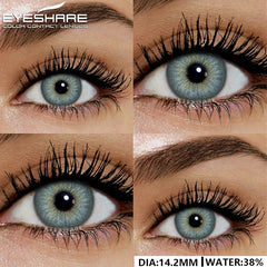 YICKYUE  -  Colored Contact Lenses for Eyes Natural Eye Lenses Gray Contacts Green Eye Lens Blue Eye Lens Fashion Lenses 1Pair/2Pcs