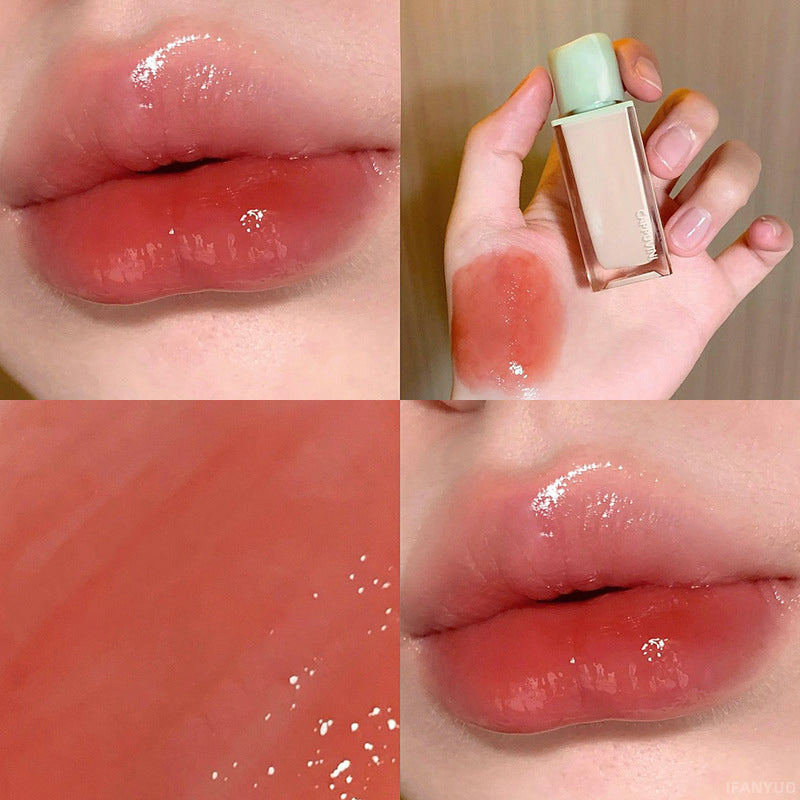 YICKYUE  -  1pc Clear Mirror Water Lip Gloss Lip Glaze Transparent Waterproof Glossy Liquid Lipstick Lip Tint Sexy Lip Plumper Makeup Korean