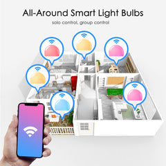 WiFi Smart Light Bulb 15W E27 LED Lamp Color Changing Magic RGB +White Work Alexa Google Home Yandex Alice Siri Dimmable Timer
