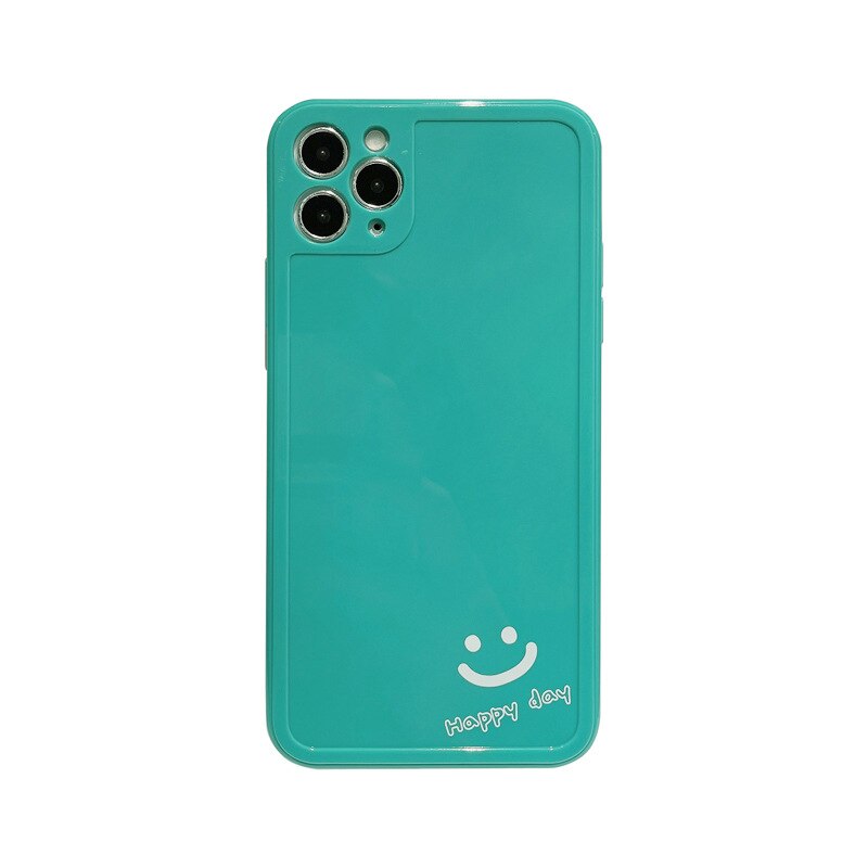 New Material smiley phone case happy nice day cover for iphone 11 12 pro max mini 7 xs max x xr 8 plus silicone capa shell funda