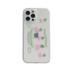 Laser bracelet chain Wristband flower cute silicone phone case for iphone xr 11 pro max 12 mini x xsmax 8 7 plus cartoon cover