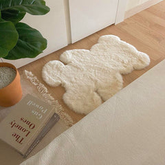 Japanese Cartoon Imitation Rabbit Hair Bear Carpet Bedroom Bedside Carpet Home Decoration Mat Floor Mat Cat Dog Warm Cushion