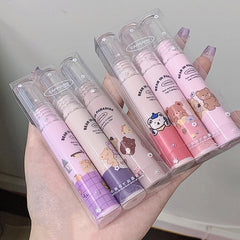 Yickyue Chestnut Brown Lip Mud Lipstick Cute Bear Velvet Matte Lip Glaze Waterproof Long-lasting Moisturizing Sexy Lip Gloss Makeup Set