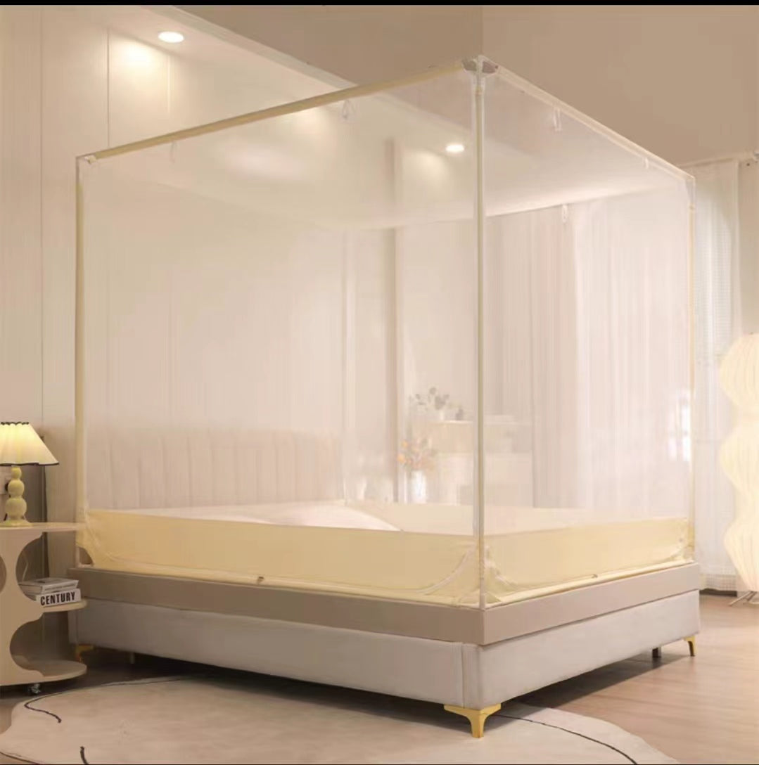 YICKYUE  -  New Princess Style Home Bedroom Full Bottom Anti Drop Children's Mosquito Net Full Cover Dust and Light Shielding Bed Mantle