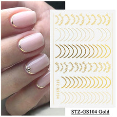 Winter Nail Art Designs 3D Cute Sticker Cartoon Christmas Slider New Year Holiday Polish Decal Manicure Decorations LACA717-724