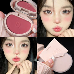 Yickyue Monochrome Blush Palette Cheek Tint Orange Peach Pink Blush Makeup Rouge Contour Shadow Palette Waterproof Women Blush Cosmetic