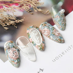 Yickyue Nail Gypsum Gel Nail Polish Gravel Sand Carving Builder Varnish Lacquer Embossed Drawing Glue Nail Art Accessories TSLM1