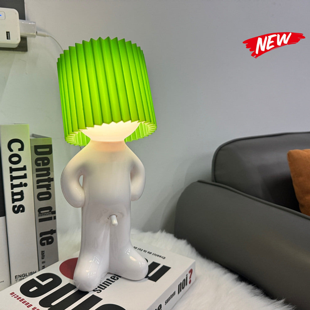 YICKYUE  -  Room Bedroom Decoration Led Light  Table Desk Lamp USB Shy Boy Night Light Mood Light  With Penile Switch Christmas Gift