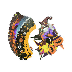 12/24pcs Halloween Cartoon Pumpkin Bat Cupcake Wrapper Paper Cake Toppers Happy Halloween Birthday Party Decoration Supplies