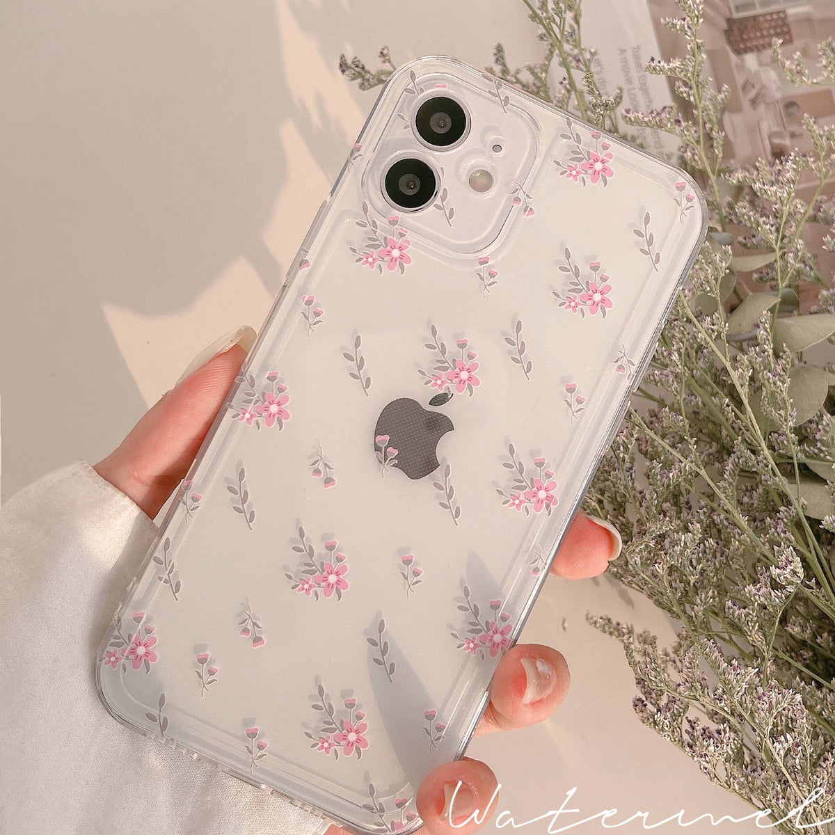 New ins flower phone case silicone cover for iphone 8 7 plus xs max xr x 12 mini 11 pro max protective capa shell cute funda