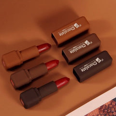 Hengfang Chocolate Lipstick Matte Moisturizing Delicate Silky Easy-to-color Nude Makeup Natural Lasting Lip Makeup