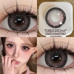 YICKYUE  Myopia Contact Lenses for Eyes Color Prescription Korean Pupils Parkas Makeup Accessories 2pcs Beauty Contact Lenses Year