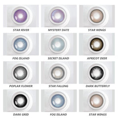 1 Pair Purple Beauty Colored contact lenses For Eyes Halloween Makeup Lens Pupils Fashion Big Eye Lenses Myopia Lenses