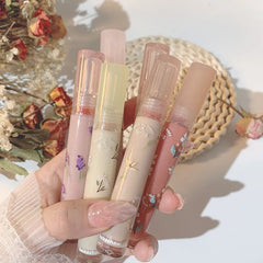 Yickyue 6 Color Mirror Watery Lip Glaze Lip Gloss Waterproof Lasting Transparent Jelly Glitter Liquid Lipstick Womon Lip Makeup Cosmetic